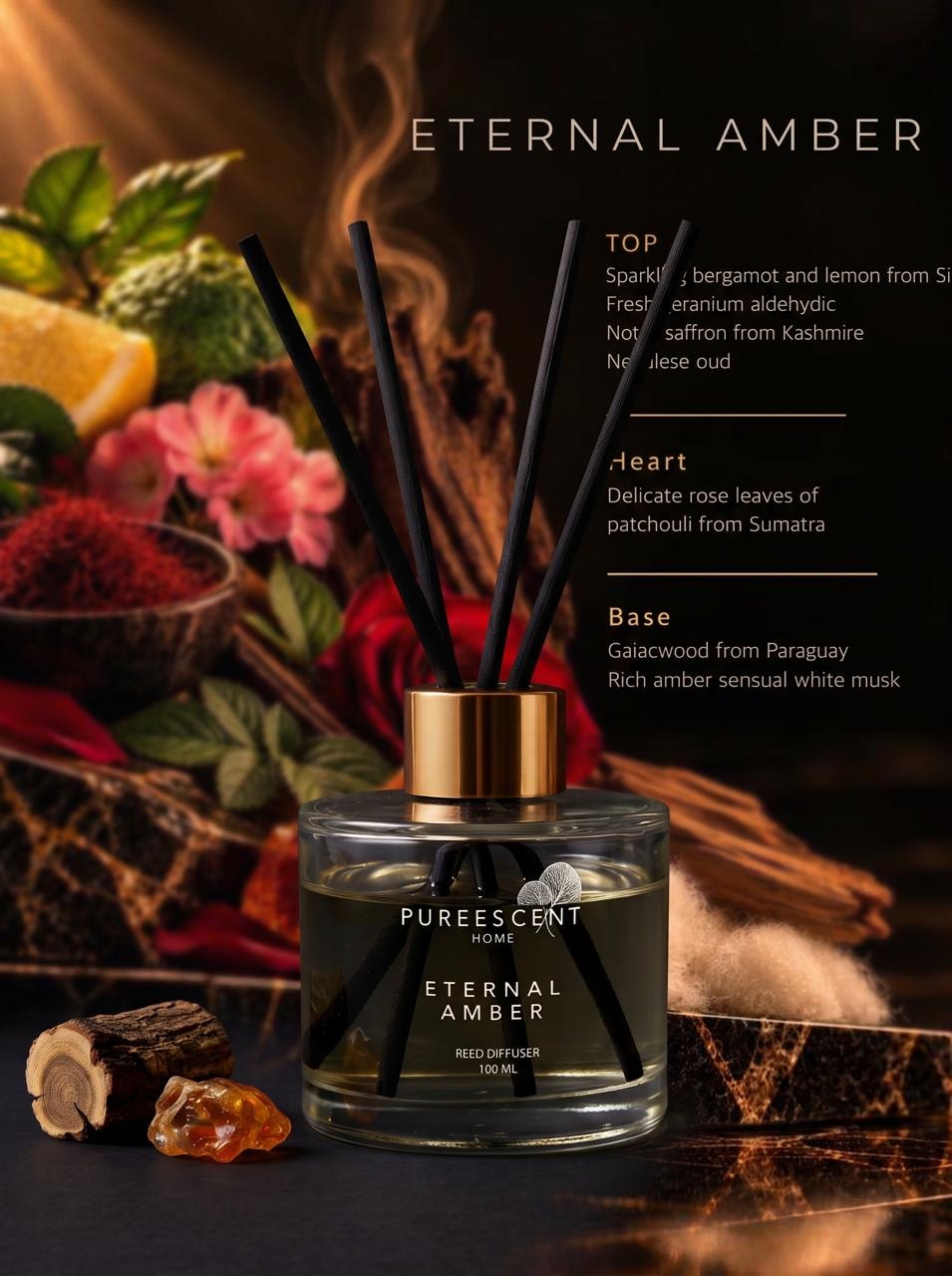 Eternal Amber reed diffuser variant